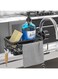 FDTY Faucet Sponge Holder Kitchen Sink Caddy Organizer Over Faucet Hanging Faucet Drain Rack for Sink Organizer (Left)