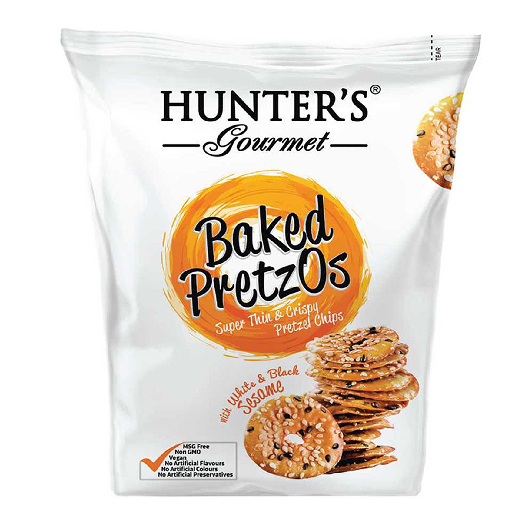 Buy Hunter's Gourmet Baked with Black and White Sesame Pretzos, 80g ...