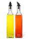 2-Piece Oil and Vinegar Glass 500ml Bottle Pouring Dispenser