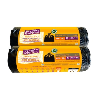 Enviro Care Oxo-Biodegradable Garbage Bags Black 79 Gallon, 120x140cm