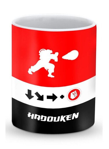Premium Hadouken Designer Mug Black/Red/White