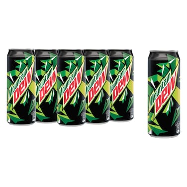 ماونتن ديو مشروب غازي علبة، 245 ملل حزمة من 6