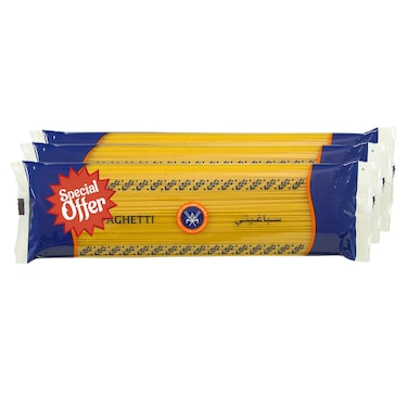 شركة مطاحن الدقيق والمخابز الكويتية - سباغيتي، 400 غرام (حزمة من 3)