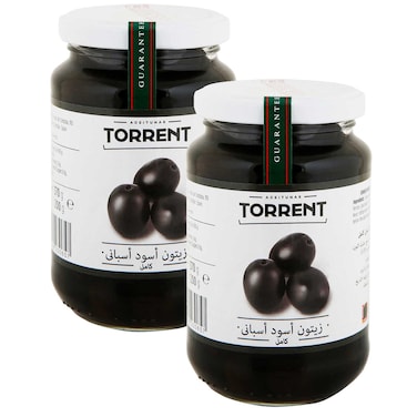 Torrent Sliced Spanish Black Olives, 285g Pack of 2