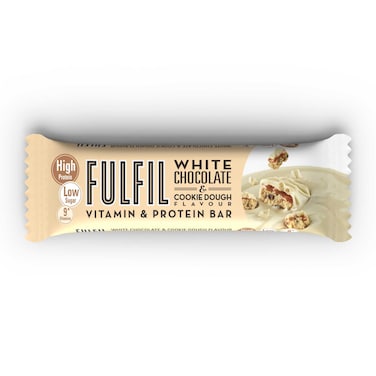 فولفل لوح فيتامينات وبروتين بالشوكولاطه البيضاء وعجينة البسكويت 55 غرام