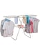 VIO&reg; Cloth Drying Rack Stainless Steel Gullwing Laundry Clothes Rack 5 Bar Foldable Collapsible Space Saving Easy Storage Clothes Dryer for Indoor Outdoor Use