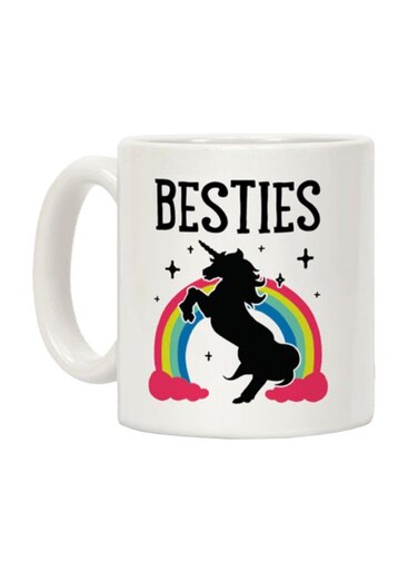 Besties 2 Printed Coffee Mug White