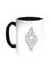 Bones And Skull Printed Coffee Mug Black/White