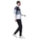 Tex Men Slim Fit Chino Trousers, Black, Size 42, I581538