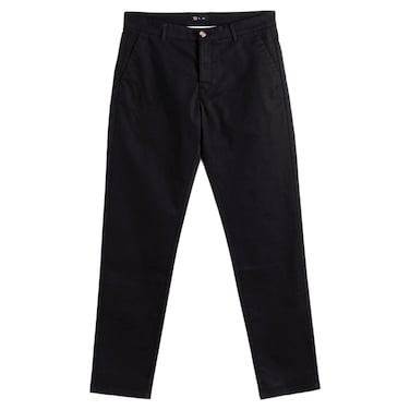 Tex Men Slim Fit Chino Trousers, Black, Size 42, I581538