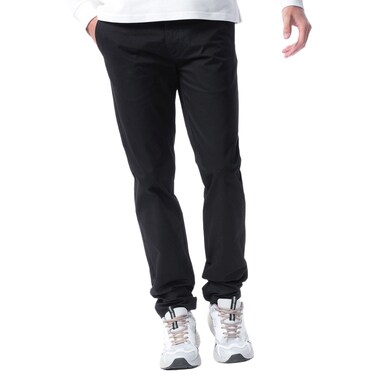 Tex Men Slim Fit Chino Trousers, Black, Size 42, I581538