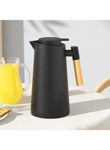 Thermal Carafe, Water Pitcher, Tea Jug 1000ml Glass Lined Coffee Pitcher, Beverage Dispenser, Insulated Coffee Carafe For Travel Camping Restaurant Home Use