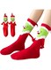 SANZEZ COOLive 1 Pair Christmas Hand in Hand Socks Magnetic Holding Hands Socks Funny Mid-Tube Socks Christmas Family Socks for Adult Kid