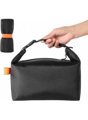 Langthering Lunch Bag for Women &amp; Men, Fresh Keep Lunch Box, Small Leakproof Cooler Bag, Food Lunch Containers, High Capacity Reusable Lunch Tote Bags, Black
