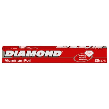 Diamond Aluminium Foil Silver 25sqft