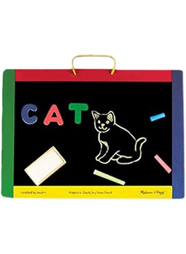 Melissa &amp; Doug Magnetic Chalkboard/Dry-Erase Board 10145 Educational Toys