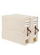 Set of 2 - Foldable Bed Sheet Organizers And Storage With Clear Window, Beige