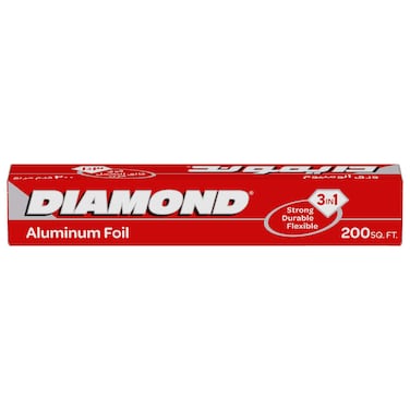 Diamond Aluminium Foil Silver 200sqft