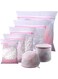 KASTWAVE Large Zippered Mesh Laundry Bags - 7Pcs Bra &amp; Lingerie Wash Net Bags, Reusable Washer Protector for Hosiery, Underwear &amp; Baby Clothes