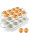 NimbusNote 2Pack Silicone Muffin Pan for Baking, with Metal Reinforced Frame, 12 Cup Regular Size Cupcake Pan, BPA Free Silicone Muffin Tray, Cupcake Baking Pan Molds for Oven Dishwasher Safe