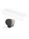 Acrylic Baseball Cap Organizer, Minimalist Hat Rack Can Display 12 Baseball Caps, No Install Required Upgrade Hat Storage System for Closet Bedroom Office (Clear)