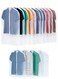 15 Pack Translucent Clothes Dust Cover Garment Bags - Hanging Storage Bags with Zipper Closure, Dustproof Organizer for T-Shirts, Shirts &amp; Daily Clothes Wardrobe Storage Travel 60*120 cm