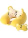 Memory Foam Animal Travel Pillow, Comfortable Neck Pillow with Cute Eye Mask Lightweight Traveling Pillow for Airplane, Car, Train, Bus and Home Use (Tiger)