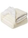 Soft Sheep Reversible Sherpa Blanket King Size 220x240cm for Bed Throw Sofa Travel Flannel Bed Blanket Off White