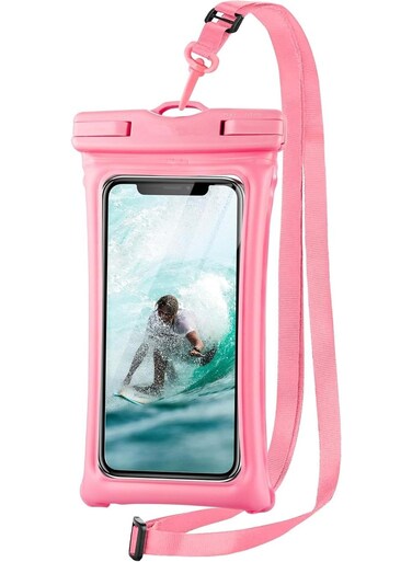 Waterproof Phone Case, IPX8 Certified 30M Waterproof Phone Pouch Waterproof Cell Phone Case Fit for Big Phones Compatible with iPhone 12/13/14/15 Pro Max S22 S23 Ultra&iuml;&frac14;&circ;Pink&iuml;&frac14;&permil;