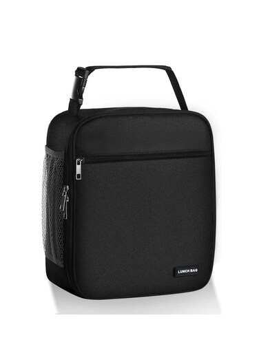 Large Capacity Lunch Box, Reusable Lunch Bag, Large Capacity Insulated Lunch Box (Black)