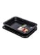 3-Piece Baking Set Cookie Sheet 1Pc Size: 37X25.5X1.6 Cm, Thickness: 0.4 Mm 12 Cups Muffin Pan 1Pc Size: 35X26.5X3 Cm, Thickness: 0.4 Mm Roaster Pan 1Pc Size: 34.5X24X4.5 Cm, Thickness: 0.5 Mm Black 37cm