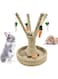 Hamiledyi Bunny Chew Toys Rabbit Rattan Grass Scratcher Climbing Tree Fun Tree Carrot Play Toys for Small Animal Guinea Pig Tooth Cleaning