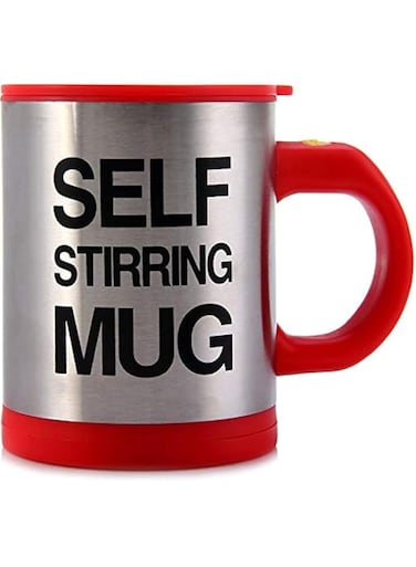 Automatic Electric Self Stirring Mug Coffee Mixing Drinking Cup Stainless Steel 350ml