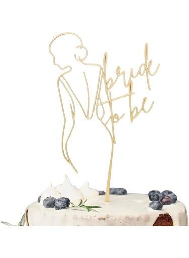 Acrylic Bride to Be Cake Topper, Wedding &amp; Engagement Party Supplies, Bridal Shower Table Setting Cupcakes Muffins Sweet Treats She Said Yes, Proposal Decoration