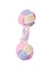 Dog Chew Toy for Aggressive Chewers Interactive Dog Rope Toys for Boredom Colorblock Rope Knot Puppy Ball Toy for Small Medium Dogs (Style1, One size)