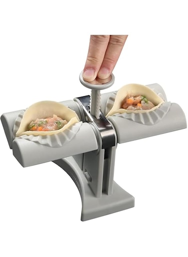Tazweeq Household Double Head Automatic Dumpling Maker Mould, Automatic Dumpling Maker Machine, Household Dumpling Maker Press, Quickly Dumpling Maker Machine for Home,Kitchen Restaurant