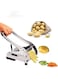 Chippers, Homeself Stainless Steel French Fries Cutter, Homemade Potatoes Slicer with 2 Thickness Adjustable Blades, for Carrots Apples Cucumbers Onions Veg Sticks Silver