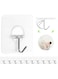JINSHUNFA Adhesive Hooks for Hanging Heavy Duty Wall Hooks Self Adhesive Towel Hook Waterproof Transparent Hooks for Bathroom Shower Kitchen Keys Door Outdoor Home Improvement Utility Hook 12 Pack