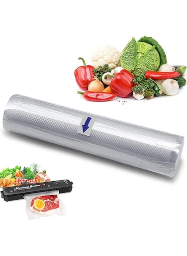 Arabest Universal Vacuum Sealer Bags, Food Vacuum Storage Bags for Food Sous Vide or Storage, Compatible with All Vacuum Sealers for Homes, Cafes, Bars, Offices, Teahouses (20cm*500cm)