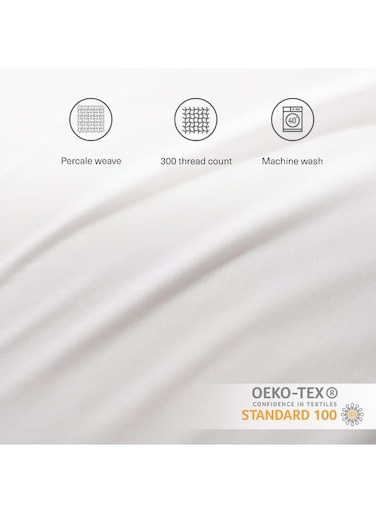Home Elegance 2-Piece Pillow Case Set 50x75cm - Cream