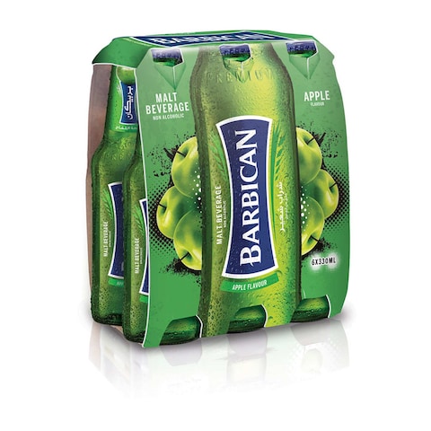 Barbican Apple Flavoured Non-Alcoholic Malt Beverage 330ml Pack of 6