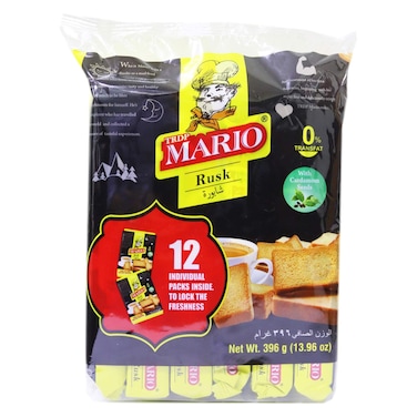 TRDP Mario Oven Fresh Rusk, 33g Pack of 12