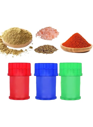 3 Grinder Manual Crusher Mill For Spice and Grinders - Plastic Grinder, Pocket-Sized, Durable &amp; Portable - Ideal for Grinding Spice,Use Portable for Travel
