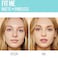 Maybelline New York Fit Me Matte+Poreless Liquid Foundation Tube, 100 Warm