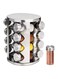 Stainless Steel Bottles Rotating Spice Glass Bottle Holder Glass Bottle Glass Shelf Kitchen Storage