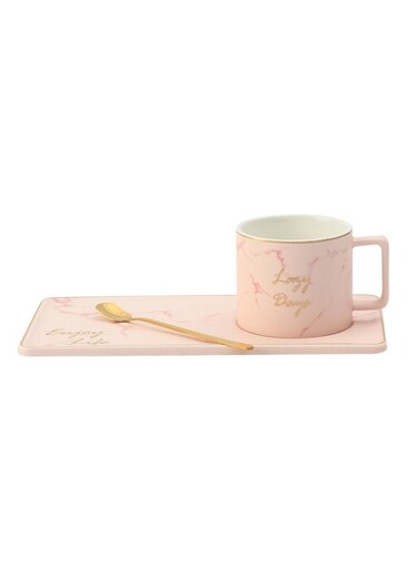 Mug Ceramic Cup With Tray Porcelain Breakfast Set