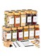 Spice Jars, Seasoning Organizer with Label and Shaker Lid, 24 pcs Empty Glass Container Set