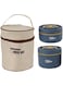 Goshyda Lunch Box with Thermal Bag, Portable Leakproof Lunch Containers, 304 Stainless Steel Round Lunch Box for Adults Kids for Picnic Travel Office, Dishwasher Washable (2