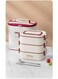 Bento Box Lunch Box, Stackable 2 Layers 316 Stainless Steel Lunch Container for Adult Children's Office, Large Capacity Portable Lunch Box Container with Soup Bowl Spoon and Fork