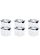 Set of 6 pieces 700ML Airtight Food Storage with Lid, Double Sealed Thick storage Jar, Leak Proof, Easy to Clean, BPA Free, Kitchen and Other Storage
